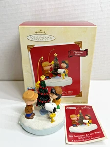 Hallmark Keepsake Peanuts Musical Ornament "The Amazing Little Tree" 2003 - Picture 1 of 13