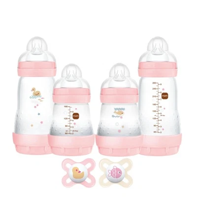 Conjunto de ração e calma MAM Newborn Essentials (6 peças), fácil início anticólica bebê - Imagem 1 de 4