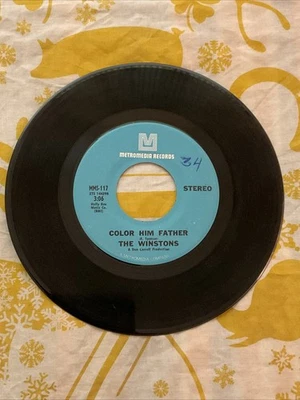 The Winstons: Color Him Father / Amen, Brother  7” 45 Metromedia Soul Breaks - Image 1 of 2