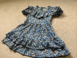 Girls Beautiful River Island Mini blue Dress Age 2-3 - Picture 1 of 7