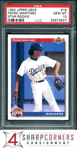 1992 cubierta superior Star Rookie #18 Pedro Martinez Dodgers Hof PSA 10 - Imagen 1 de 2