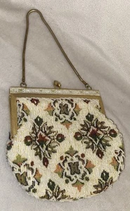 Vintage Sequin Beaded Evening Clutch Purse Hand Made In Hong Kong - Picture 1 of 3