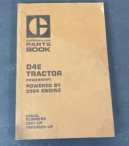 CAT Caterpillar D4E SA MANUAL DE PIEZAS LIBRO LISTA CATÁLOGO TRACTOR sn 29X1-UP Shop - Imagen 1 de 9