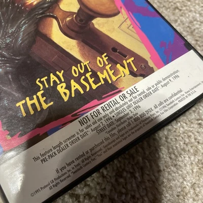RARE Goosebumps Screener Stay Out of the Basement (VHS 1996) Promo Cassette Tape - Image 1 of 3
