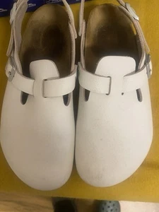 Birkenstock Größe 39 Weiß mit Riemen - Bild 1 von 3