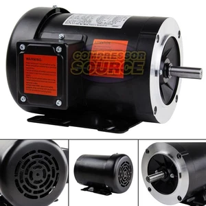2 HP Electric Motor 3 Phase 56C Frame 3600 RPM TEFC 208 230 460 Volt - Picture 1 of 6
