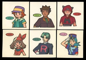 LOT (6) - Pokemon Trainer Daiichi Pan Japanese Bread Sticker Collection - Bild 1 von 2
