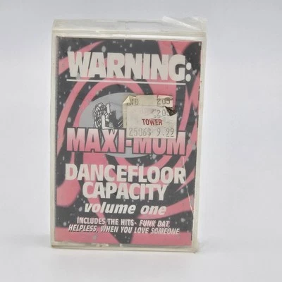 Warning: Maxi-Mum Dancefloor Capacity Vol. 1 Cassette 1995 - New Sealed - Image 1 of 4