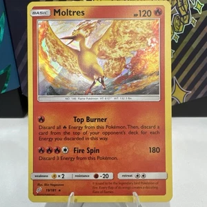 Pokémon TCG Moltres Sun & Moon - Team Up 19/181 Holo Rare | LP - Picture 1 of 2