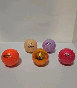 Name Brand Fluorescent Golf Balls Good Condition - Picture 1 of 1