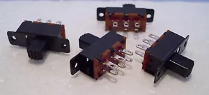 2K100 4 x Mini DPDT On-Off Slide Switch Ideal for Model Railway/Railroad Use 1st - Picture 1 of 4