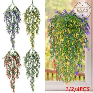 Artificial Flower Hanging Lavender Vine Rattan Fake Plant Garden Home Decor DIY - Picture 1 of 17