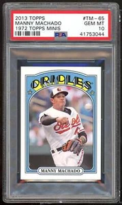 Manny Machado Rookie Card 2011 Bowman Topps 100 #TP54 PSA 10 - Picture 1 of 2