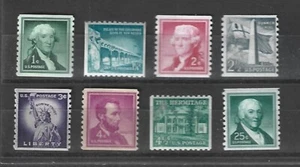 Briefmarken USA, SC#1054-59A, POSTFRISCH, Liberty Issue Coils, 1954-80, kompletter Satz 8 - Bild 1 von 1