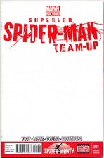 SUPERIOR SPIDER-MAN TEAM-UP #1 BLANK VARIANT NEAR MINT 1ST PRINT