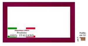 Cornice in legno bordeaux pastello cm 1,5 per foto,stampe cm 21x29,7 Foglio A4 - Bild 1 von 8