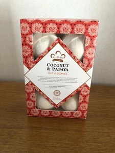 New Nubian Heritage Coconut & Papaya Bath Bombs - Picture 1 of 6