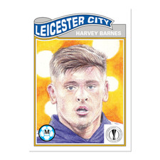 Topps UCL Living Set - Card 275 - Harvey Barnes - Leicester City