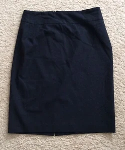 Banana Republic Womens Black Lined Pencil Stretch Skirt Size 2 - Picture 1 of 3