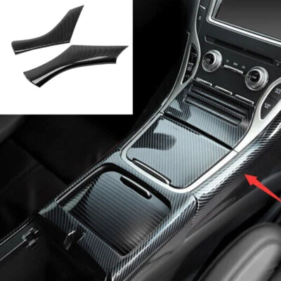 For Lincoln Nautilus MKX 16-23 Carbon Fiber Center Console Gear Shift Side Trim - Image 1 of 4