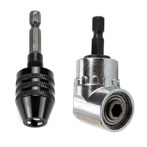 Winkelschraubendreher Konverter Adapter Schwarz Ausr??stung Werkzeuge Bohrfutter - Bild 1 von 11