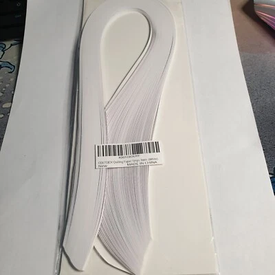 3mm Quilling Papers White Crafting Card Making Scrapbooking - Image 1 of 4