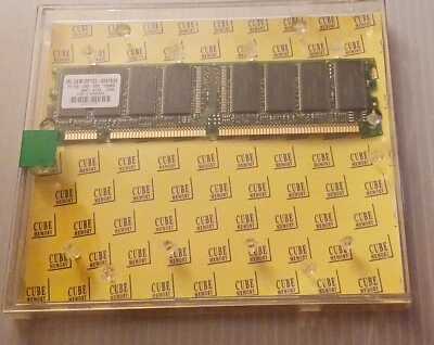 Cube Memory 128MB PC133 Non-ECC SDRAM  ('gold' contacts) - Image 1 of 4