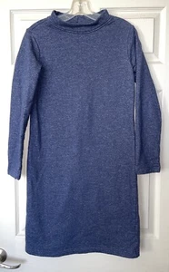Patagonia Blue Long Sleeve Thick Organic Cotton Outdoorsy Sweater Dress Size XS - Picture 1 of 6