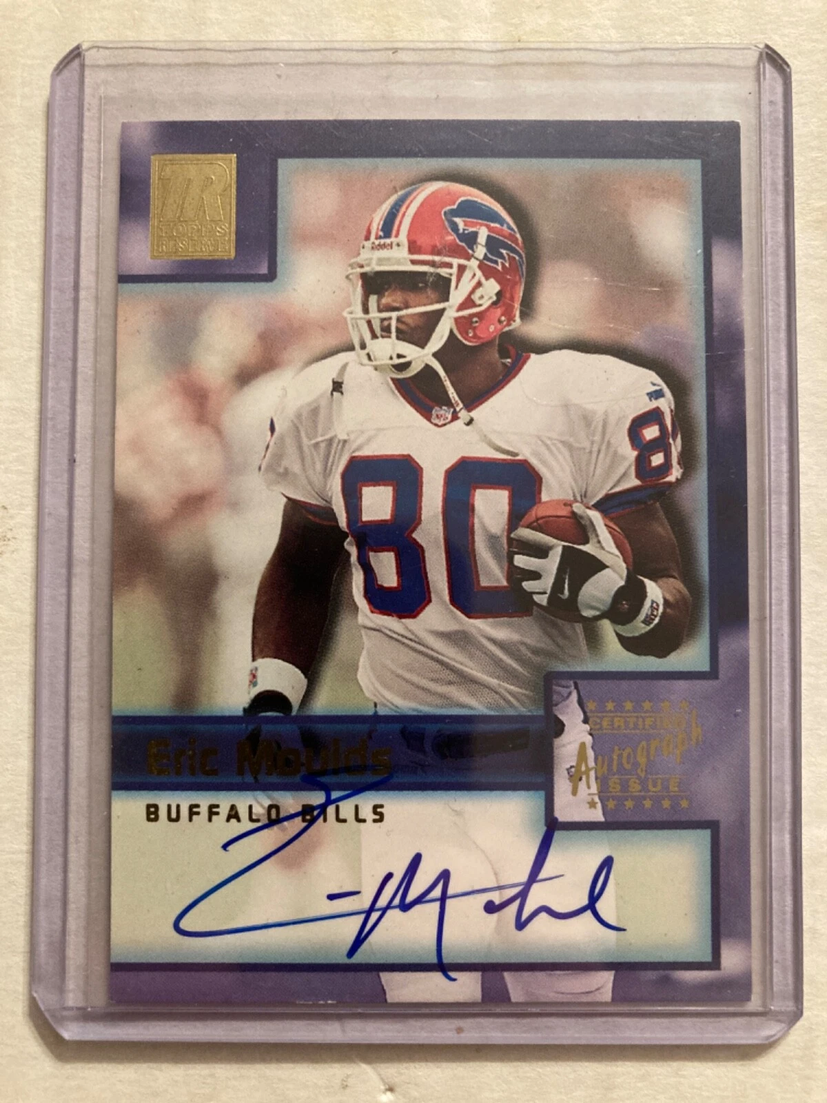 2001 Topps Reserve Eric Moulds Auto TR-EM
