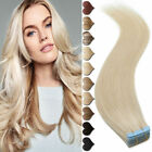 Invisible Real Remy Tape In 100% Human Hair Extensions Skin Weft Balayage 60pcs