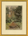 R.M. Cox - Framed Mid 20th Century Watercolour, Deserted Garden