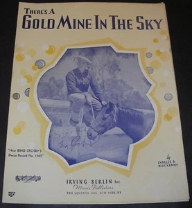 1937 NOTEN "There's a Gold Mine in the Sky" Bing Cosby Irving Berlin - Bild 1 von 4