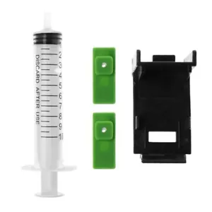 Ink Refill Cartridge Clamps Clips Rubber Pads Syringe Tool Kit For HP 60/61 802 - Picture 1 of 8