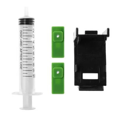 Ink Refill Cartridge Clamps Clips Rubber Pads Syringe Tool Kit For HP 60/61 802 - Image 1 of 4