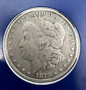 1878 8tf MORGAN SILVER DOLLAR 8 TAIL FEATHER - Picture 1 of 5