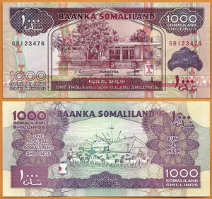 Somaliland 2015 UNC 1000 Schilling Banknote Papier Geldschein P-20 - Bild 1 von 1