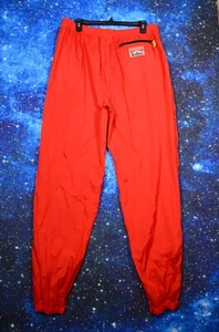 Vintage Adventure Team Marlboro Pants Mens XL Red 100% Nylon Windbreaker Tapered - Picture 1 of 8