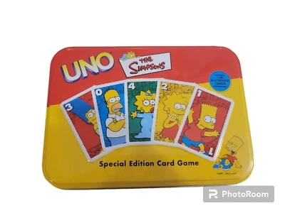 The SIMPSONS 2003 UNO CARD GAME Special Edition Complete In Collector's Tin - Image 1 of 4