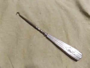 Antique Signed Sterling Art Deco Button Hook Monogrammed "B" - Picture 1 of 4