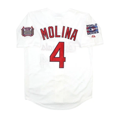 Yadier Molina St. Louis Cardinals 2006 World Series Home Jersey Men's (S-3XL) Cover