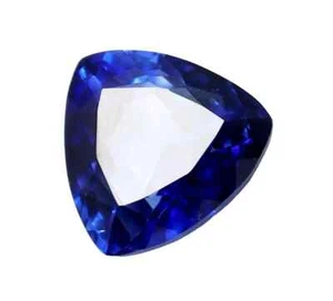 Zafiro de Ceilán natural de 8,85 quilates corte billón certificado raro piedra preciosa azul suelta - Imagen 1 de 9