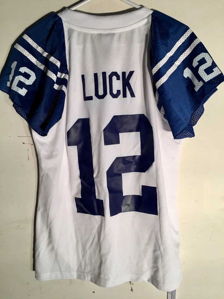 Camiseta para mujer Reebok NFL Indianapolis Colts Andrew Luck blanca coquetear talla 2X Foto 1 de 1