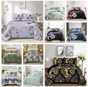 Patchwork Bedspreads Coverlets🛏3PC Quilt Set 🏠SYDNEY Stock✅Double✅Queen✅King - Picture 1 of 143