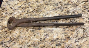 Vintage Blacksmith Cutting Nippers Farrier Tool Pliers Collectible Dasco 314 - Picture 1 of 6
