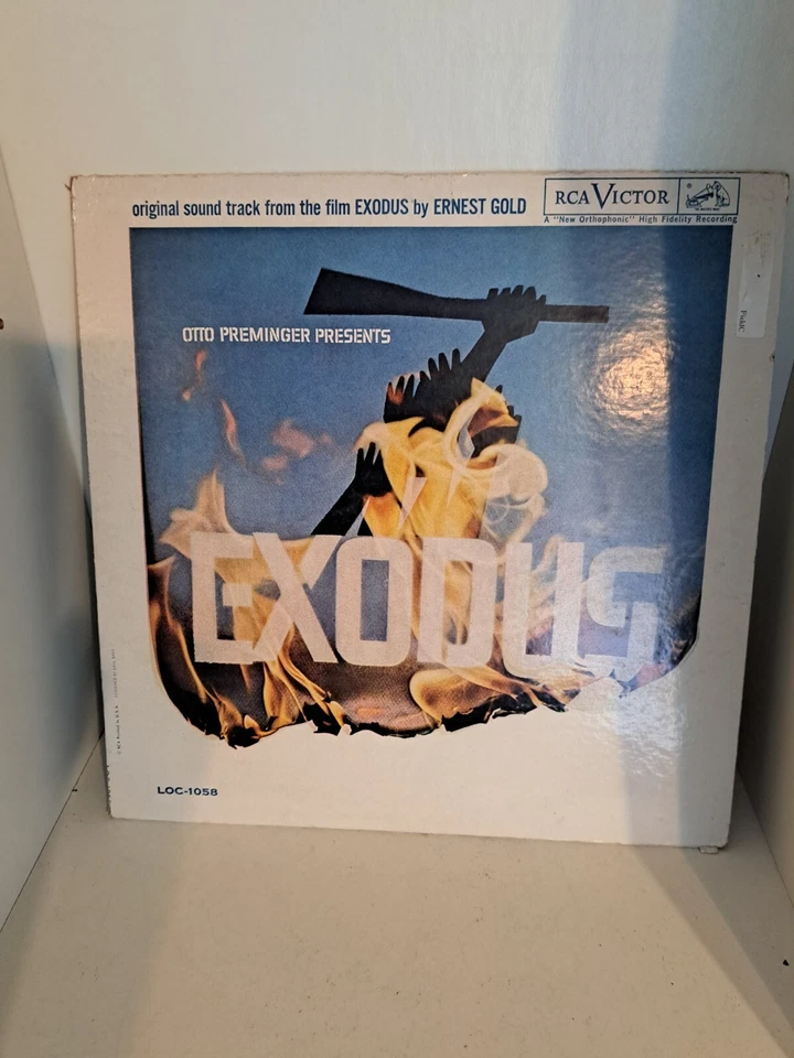 EXODUS - MOTION PICTURE SOUNDTRACK 1960 Lp Album Jewish ERNEST GOLD VG+ - Image 1 of 1