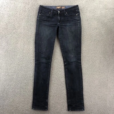 Paige Jeans Womens Size 27 Skyline Peg Leg Straight Blue Stretch Denim Pants - Image 1 of 4