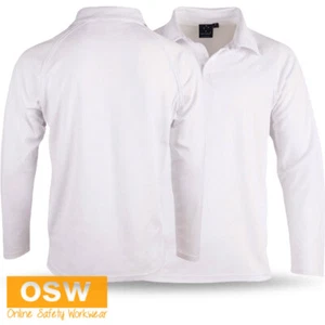 Kids' Mesh Knit Cricket Polo Long Sleeve Comfort and Style Easy Fit PS29KL - Picture 1 of 5