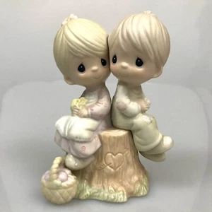 Precious Moments Love One Another Nature Boy Girl Friends Siblings Religious - Picture 1 of 7