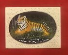 Original  Hand Painted Master Artist Fine Tiger Intricate Miniature Painting Art