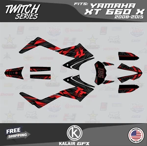 Graphics Kit for Yamaha XT 660X (2008-2015) XT-660X Twitch Series - Red - Picture 1 of 6